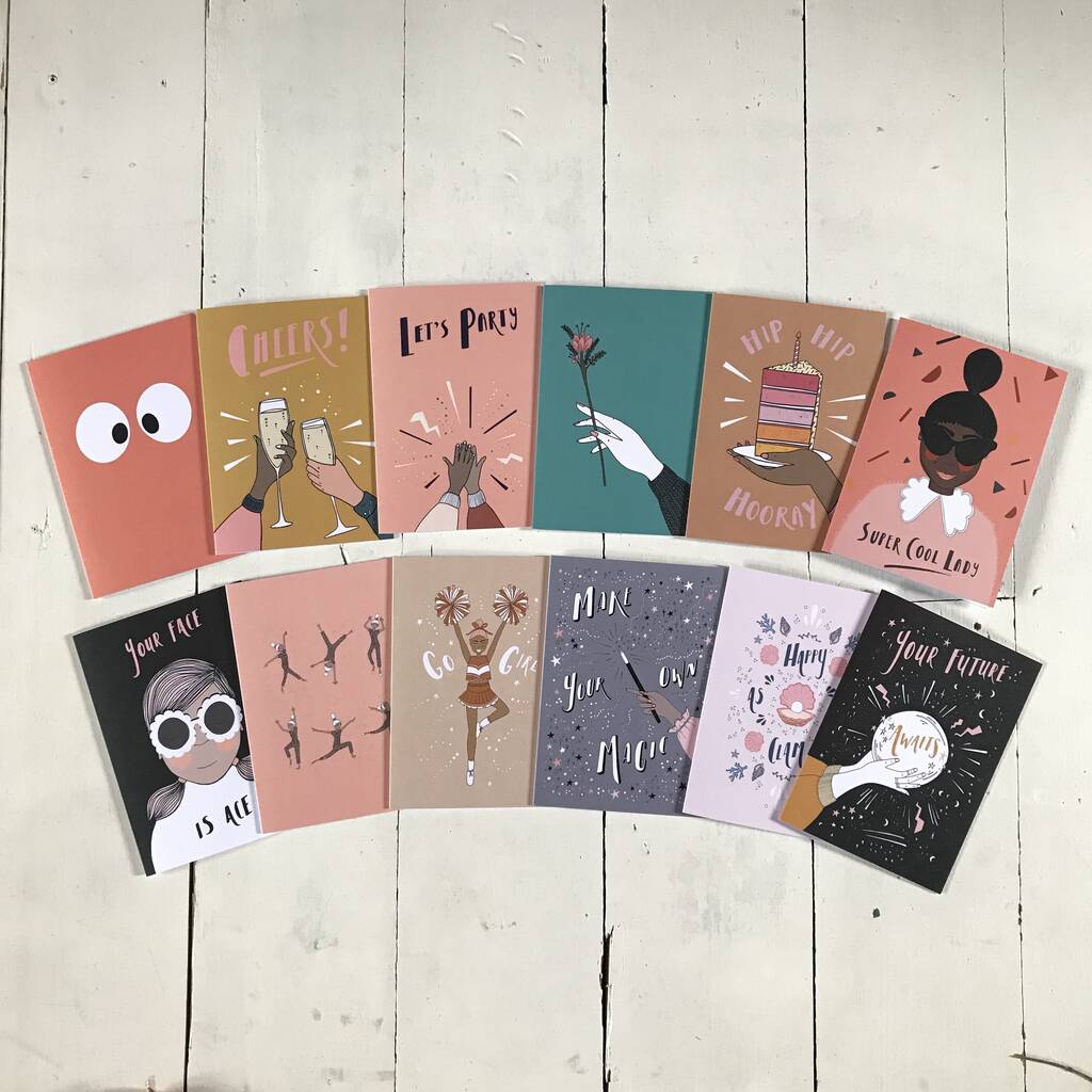 Pack Of 12 Greetings Cards, 1 of 12