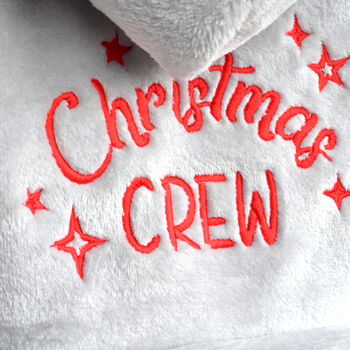 'Christmas CREW' Personalised Dressing Gown, 2 of 6
