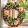Alnwick Floral Summer Wreath, thumbnail 1 of 4