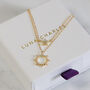 Everly Sun And Star Double Layer Necklace, thumbnail 4 of 7