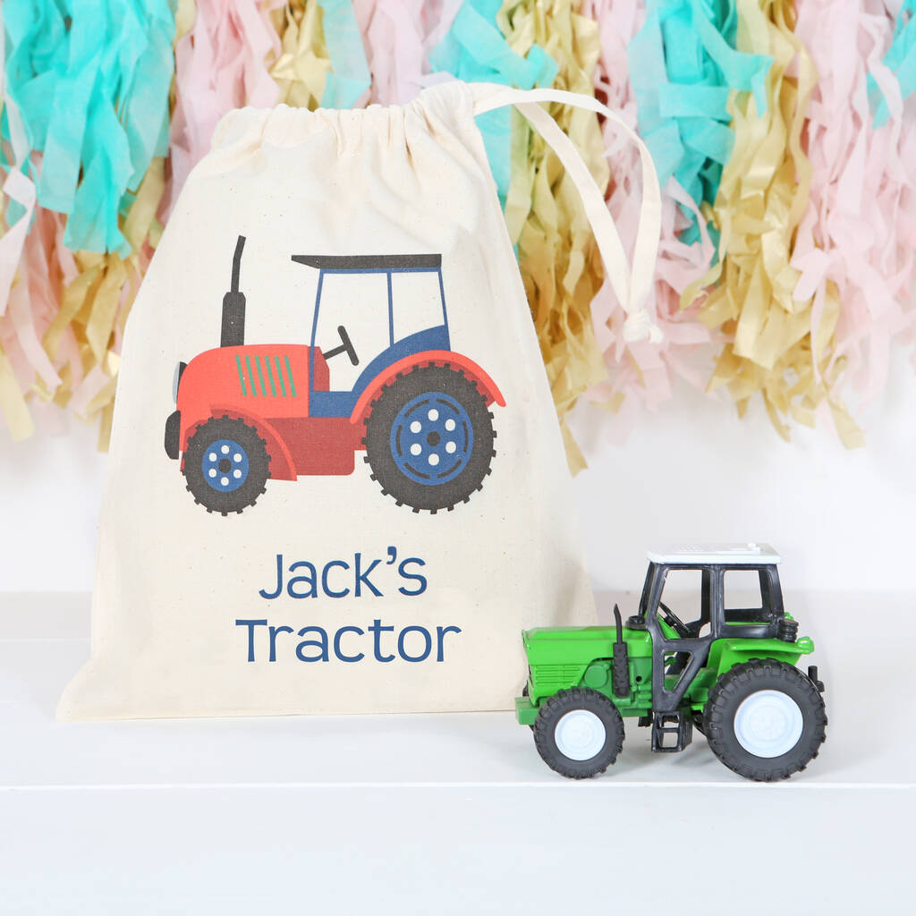 Die Cast Tractor Toy And Personalised Bag, 1 of 6