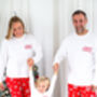 Family Christmas 'Believes' Personalised Pyjamas Available In Red And Green, thumbnail 3 of 12