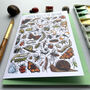 Garden Insects Of Britain Greeting Card, thumbnail 9 of 12