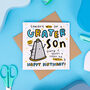 'Grater Son' Birthday Card, thumbnail 2 of 2