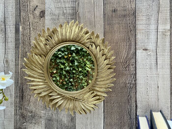 25cm Gold Sunburst Mirror Small Round Starburst Wall Mirror, 5 of 7