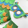 Green Parrot Felt Costume For Children And Adults, thumbnail 6 of 9