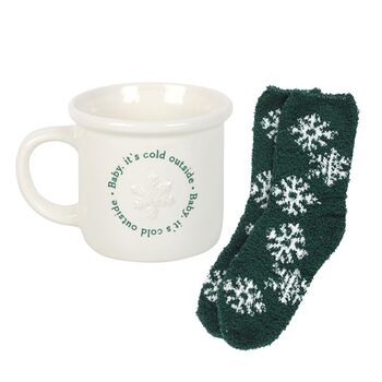 Baby It's Cold Outside Mug And Socks Set, 2 of 2