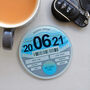 Personalised Tax Disc Coaster For Dad, thumbnail 2 of 5
