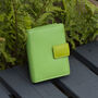 Personalised Green Small Multi Colour Leather Purse Rfid Protected, thumbnail 1 of 10