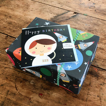 Spaceman Happy Birthday Card, 5 of 5