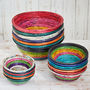 Colourful Recycled Newspaper Bowls, thumbnail 1 of 9