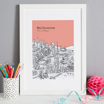 Personalised Melbourne Print, 7 of 10