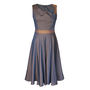 Lydia 50s Style Dress Blue Bronze, thumbnail 5 of 8