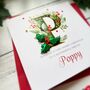 Handmade Monogramed Christmas Card For Any Recipient, thumbnail 4 of 8