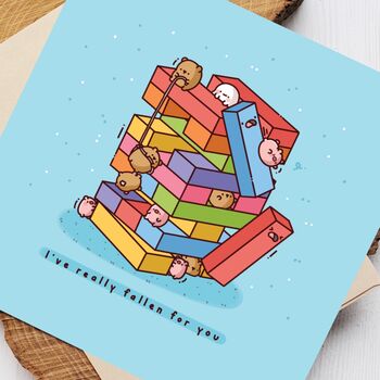 Cute Building Blocks Greetings Card, 5 of 9