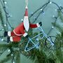 Personalised Santa On Bmw Bike Bauble, thumbnail 2 of 3