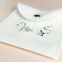 Sterling Silver Crystal Butterfly Spiral Hoop Earrings, thumbnail 4 of 5