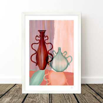 Painterly Abstract Vase Print, 5 of 8