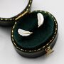 Sterling Silver Dainty Feather Stud Earrings, thumbnail 3 of 11
