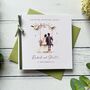 Handmade Wedding Day Card, Romanic Bride And Groom Design, thumbnail 2 of 6