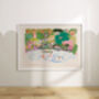 Wild Swimming Art Print Open Water Swimming Scene Poster, thumbnail 4 of 9