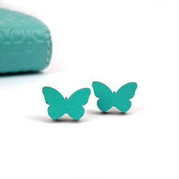 Butterfly Stud Earrings, 3 of 5