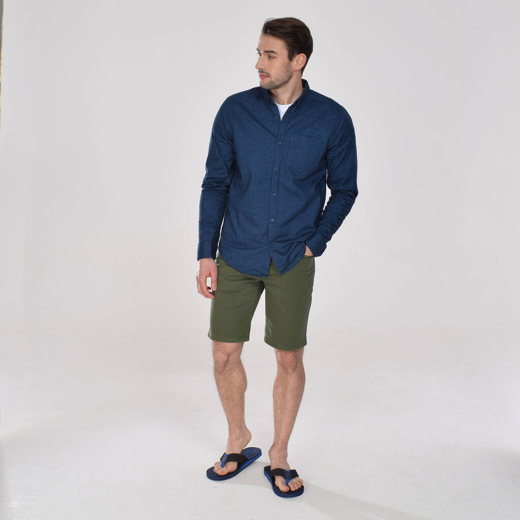 Men's Faro Olive Green Shorts, 1 of 8