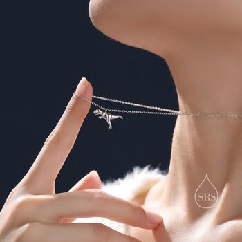 Small T Rex Dinosaur Pendant Necklace, 4 of 11