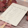 Blush Flowers Wedding Order Of The Day Fan, thumbnail 2 of 5