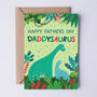 Dinosaur Father's Day Card, From The Kids, Daddysaurus, thumbnail 2 of 2