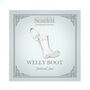 Welly Boot Personalised Silver Charm, thumbnail 6 of 9