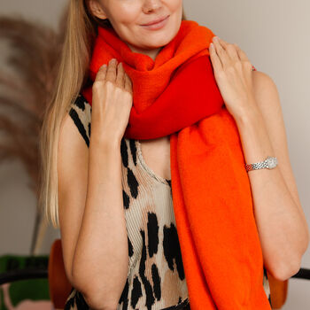 Personalised Reversible Two Tones 100% Pure Wool Shawl, 6 of 12