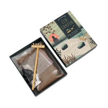 The Potting Shed Mini Zen Garden | Desk Décor | Mindfulness And Relaxation Gift, 3 of 5