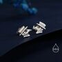 The Plague Doctor Stud Earrings In Sterling Silver, thumbnail 1 of 12