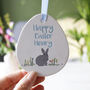 Personalised Rabbit Ceramic Easter Decoration For Kids, thumbnail 7 of 9