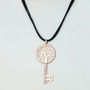 Large Key Crystal Pendant Necklace, thumbnail 1 of 6