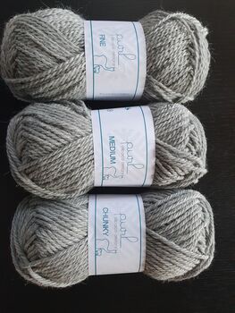 Holly Woollen Hat Knitting Kit Gift Set, 5 of 8