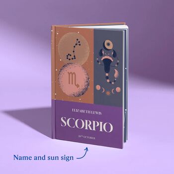 Scorpio Star Sign Gift Personalised Astrology Book, 2 of 9