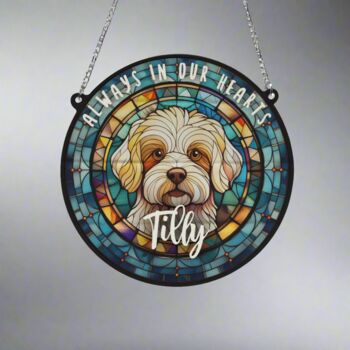 Bichon Frise Memorial Suncatcher, 4 of 6