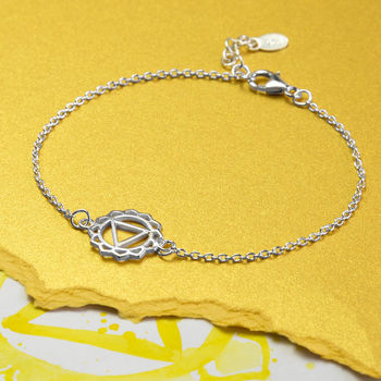 Sterling Silver Solar Plexus Chakra Bracelet, 2 of 5