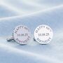 Personalised Happy Birthday Cufflinks, thumbnail 3 of 6