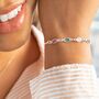 Create Your Own Oval Birthstone Personalised Bracelet, thumbnail 1 of 9