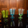 Hand Blown Colourful Bubble Wine Glass, thumbnail 10 of 11
