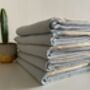 Herringbone Design Pale Blue Sofa Throw, thumbnail 4 of 10