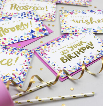 'Gonna Party Like It's Your Birthday!' Gold Foil Card, 2 of 2