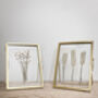 Set Of Three: Gold Pressed Flower Frames Small, thumbnail 5 of 9