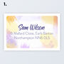 New Personalised Roll Address Labels 76x50mm 3'x2', thumbnail 2 of 8