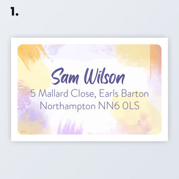 New Personalised Roll Address Labels 76x50mm 3'x2', 2 of 8
