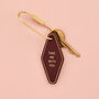 Personalised Leather Motel Keyring, thumbnail 2 of 5