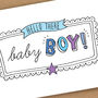 New Baby Boy Card, thumbnail 2 of 3